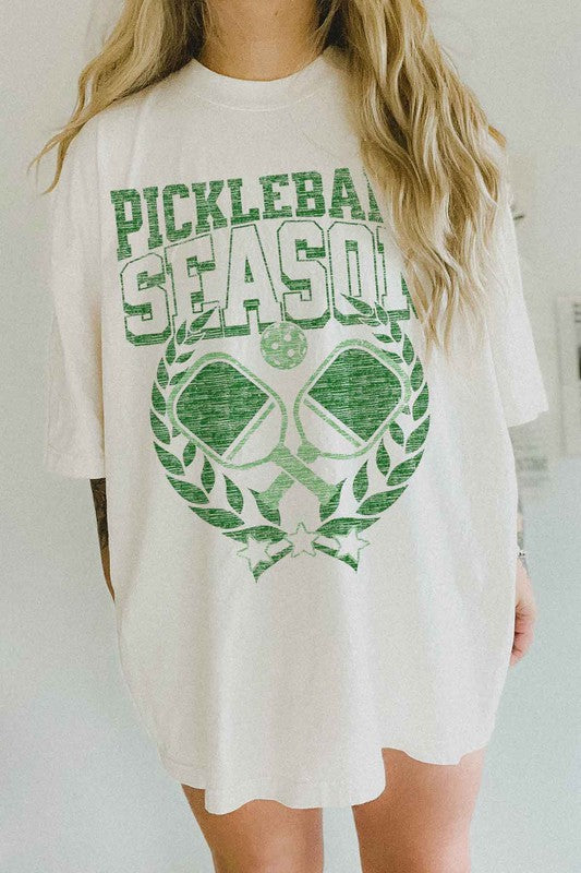 Pickleball Season Oversized T-Shirt - Premium T-Shirt from ALPHIA - Just $41! Shop now at Ida Louise Boutique