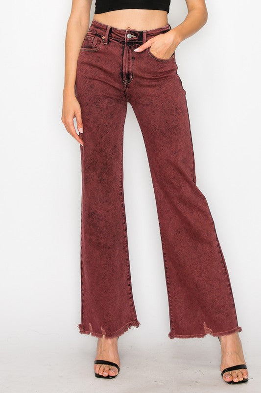 Plus Size High-Rise Flare Jeans