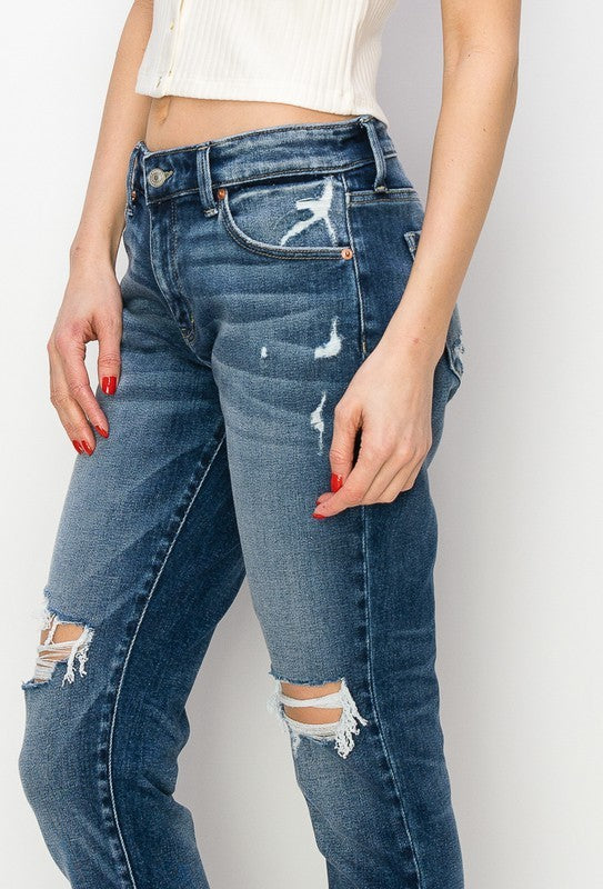 Artemis Mid Rise Boyfriend Jeans - Premium Jeans from Artemis Vintage - Just $70! Shop now at Ida Louise Boutique