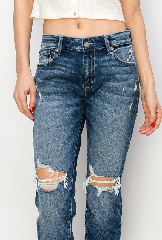 Artemis Mid Rise Boyfriend Jeans - Premium Jeans from Artemis Vintage - Just $70! Shop now at Ida Louise Boutique