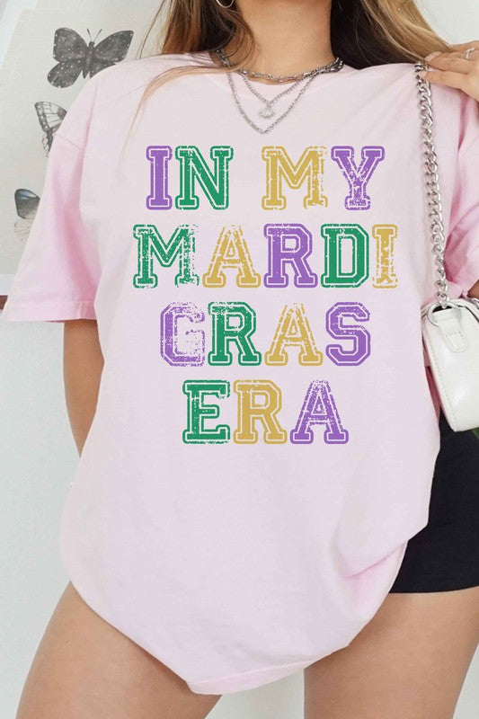 In My Mardi Gras Era Graphic Tee - Premium T-Shirt from ALPHIA - Just $34! Shop now at Ida Louise Boutique
