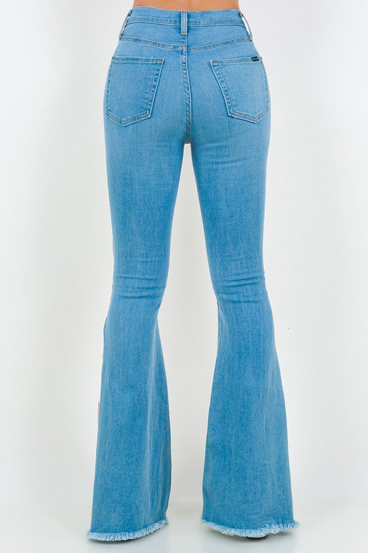 GJG Rodeo Bell Bottom Jean in Light Denim - Premium Jeans from GJG Denim - Just $119! Shop now at Ida Louise Boutique
