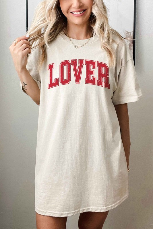 Lover Valentine's Oversized T-Shirt - Premium T-Shirt from ALPHIA - Just $36! Shop now at Ida Louise Boutique