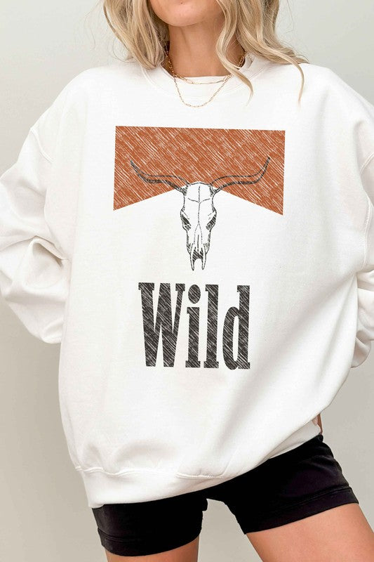 Wild Western Country Oversized Sweatshirt - Premium  from ALPHIA - Just $55! Shop now at Ida Louise Boutique