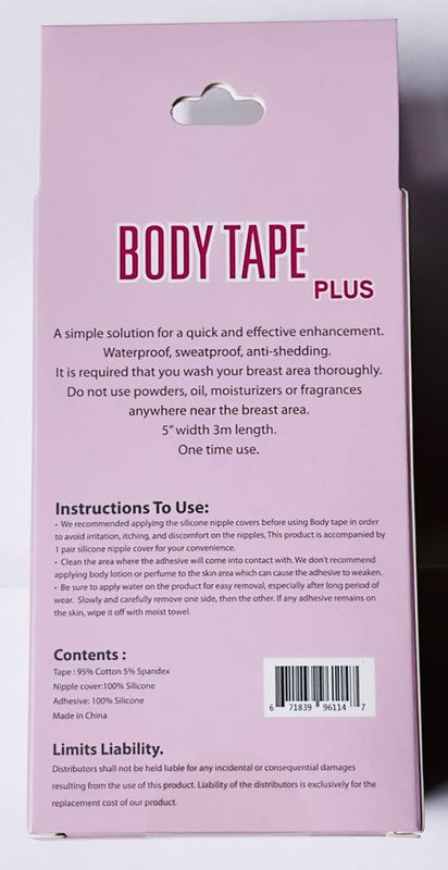 Plus size body tape with silicone nipple cover - Premium  from Forever-Foxy - Just $26! Shop now at Ida Louise Boutique