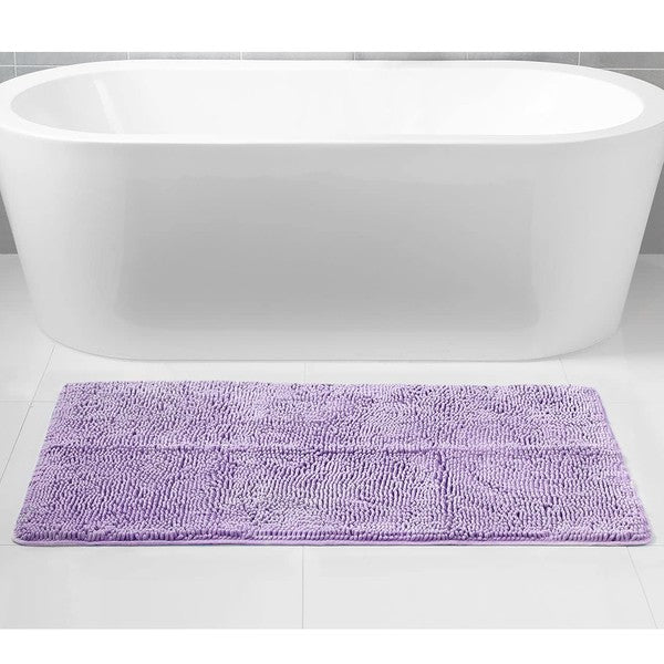 Violet Chenille Bath Mat Soft Bathroom Rug - Premium Bathroom Rug from Home Mart Goods - Just $30! Shop now at Ida Louise Boutique