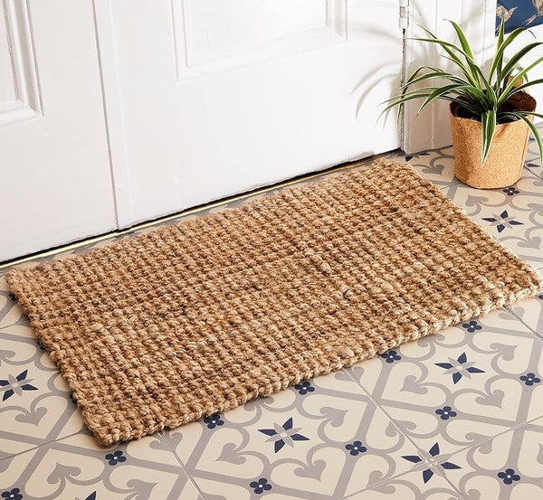 2x3 Feet Jute Hand-Woven Braided Door Mat Area Rug - Premium Door Mat from Home Mart Goods - Just $50! Shop now at Ida Louise Boutique