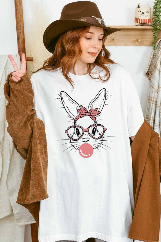 Easter Bunny Graphic Tee - Premium T-Shirt from Khristee - Just $34! Shop now at Ida Louise Boutique