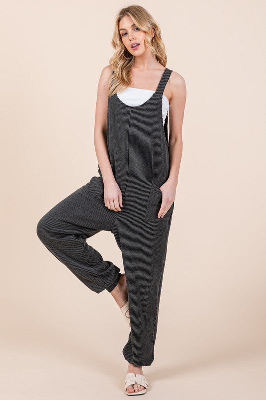 Textured Rib Overalls - Premium  from Orange Farm Clothing - Just $60! Shop now at Ida Louise Boutique