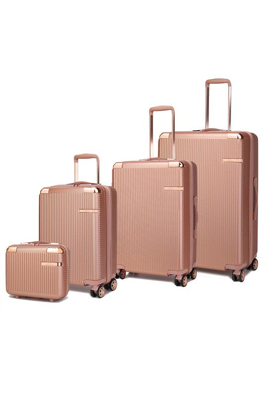MKF Collection Tulum 4-piece luggage set by Mia K - Premium Luggage from MKF Collection by Mia K - Just $571! Shop now at Ida Louise Boutique