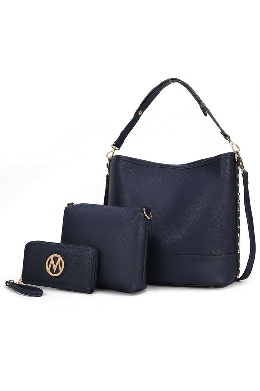 MKF Wren Hobo with Pouch and Wristlet by Mia K - Premium Handbag from MKF Collection by Mia K - Just $112! Shop now at Ida Louise Boutique