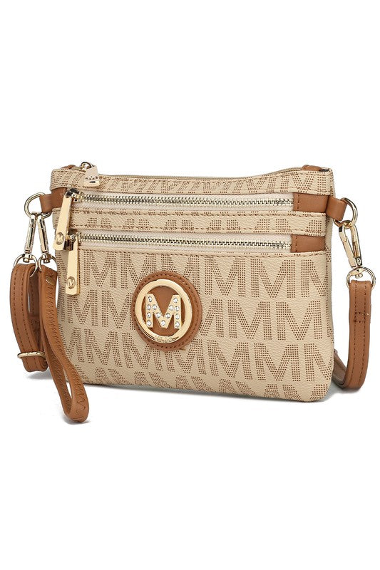 MKF Geneve Signature Crossbody & Wristlet by Mia K - Premium Crossbody from MKF Collection by Mia K - Just $55! Shop now at Ida Louise Boutique