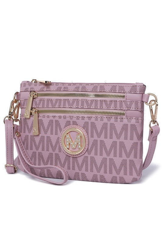 MKF Geneve Signature Crossbody & Wristlet by Mia K - Premium Crossbody from MKF Collection by Mia K - Just $55! Shop now at Ida Louise Boutique