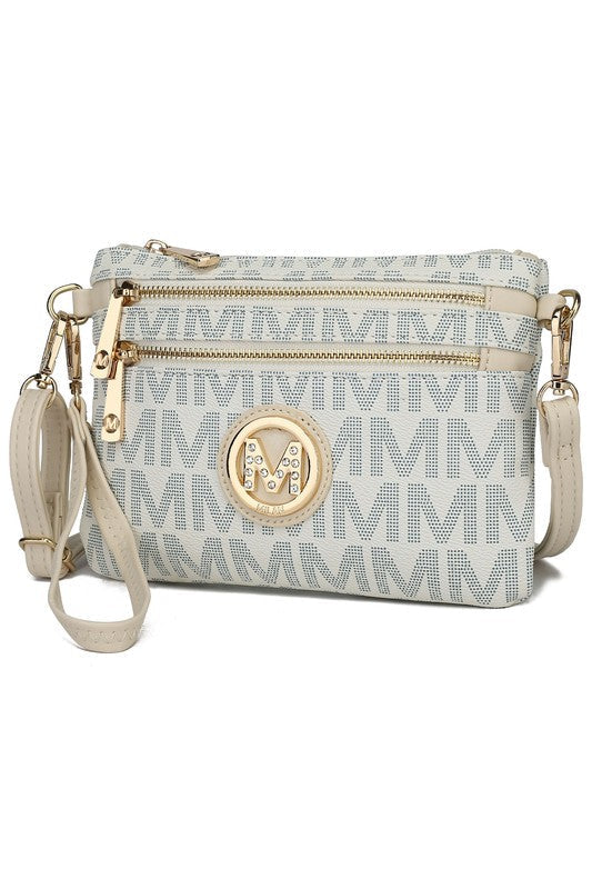 MKF Geneve Signature Crossbody & Wristlet by Mia K - Premium Crossbody from MKF Collection by Mia K - Just $55! Shop now at Ida Louise Boutique