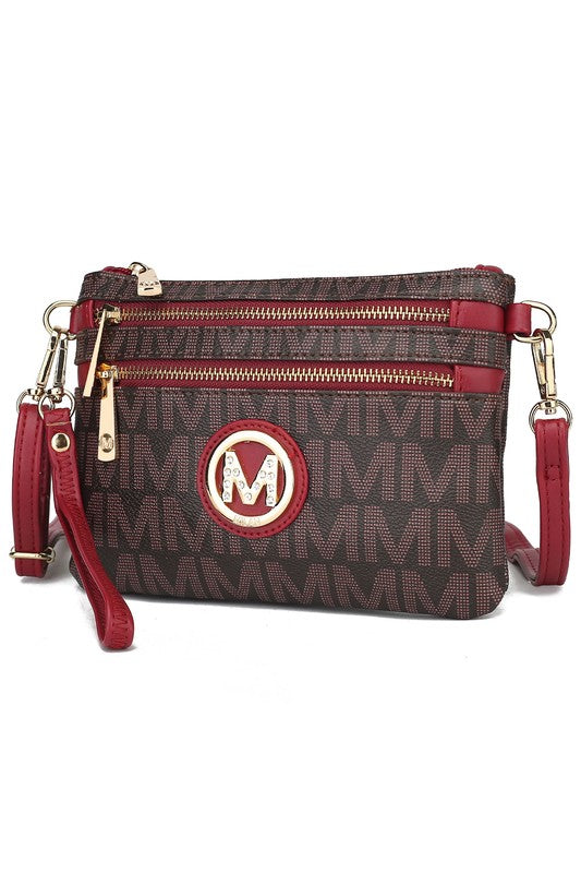 MKF Geneve Signature Crossbody & Wristlet by Mia K - Premium Crossbody from MKF Collection by Mia K - Just $55! Shop now at Ida Louise Boutique