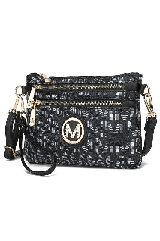 MKF Geneve Signature Crossbody & Wristlet by Mia K - Premium Crossbody from MKF Collection by Mia K - Just $55! Shop now at Ida Louise Boutique