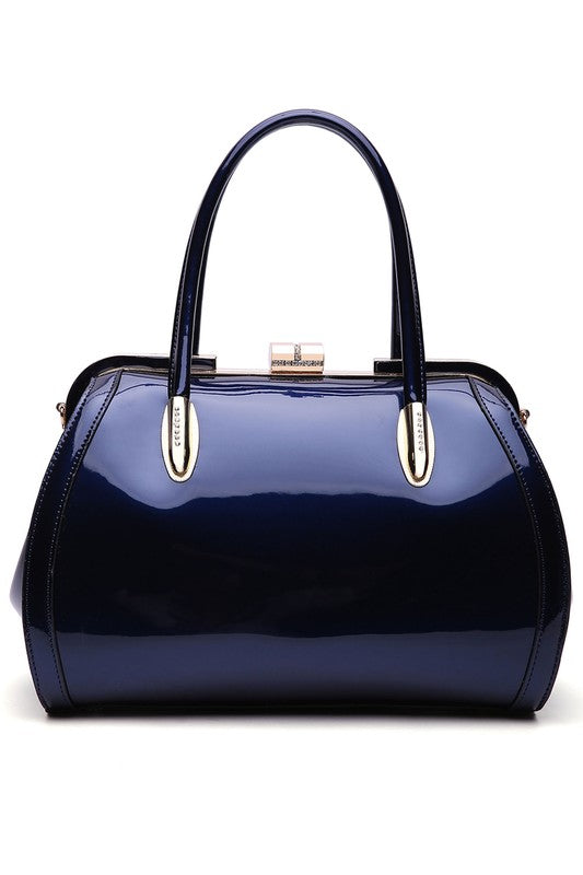 MKF Marlene Patent Satchel Handbag by Mia K - Premium Handbag from MKF Collection by Mia K - Just $87! Shop now at Ida Louise Boutique