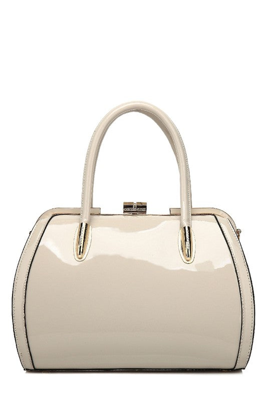 MKF Marlene Patent Satchel Handbag by Mia K - Premium Handbag from MKF Collection by Mia K - Just $87! Shop now at Ida Louise Boutique