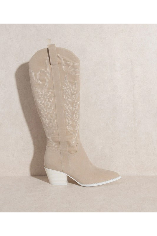 Samara Western Embroidered Boot - Premium Boots from Let's See Style - Just $90! Shop now at Ida Louise Boutique