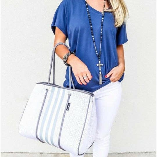 Classic Large Tote - Powder - Premium Tote from preneLOVE - Just $100! Shop now at Ida Louise Boutique