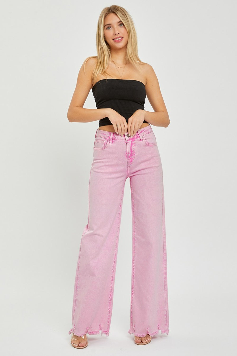 RISEN High Rise Wide Leg Jeans - Premium Jeans from Trendsi - Just $69! Shop now at Ida Louise Boutique