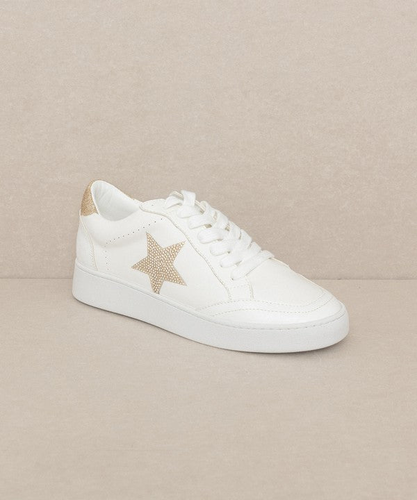 AUTUMN - Classic White Star Sneakers - Premium Tennis Shoes from Let's See Style - Just $72! Shop now at Ida Louise Boutique