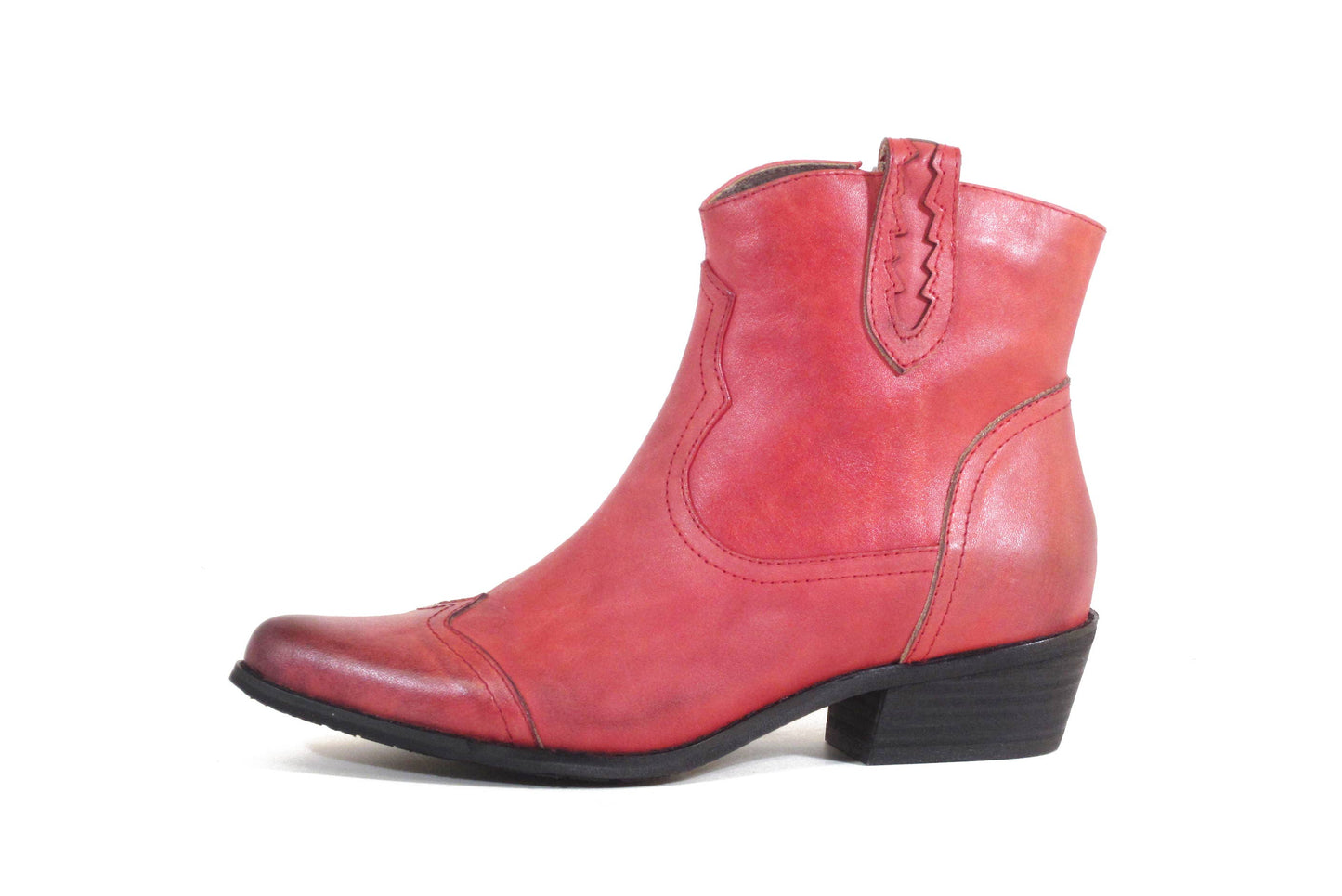 Connor Leather Western Leather Bootie