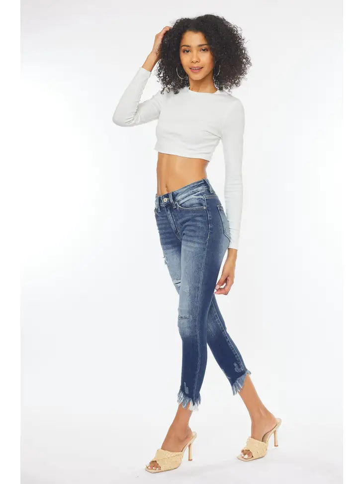 KanCan Frayed Edge Jeans - Premium Jeans from Kan Can USA - Just $62! Shop now at Ida Louise Boutique