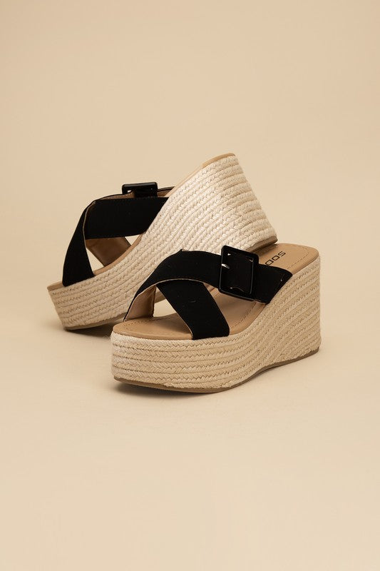 Manta Espadrille Platform Slides Sandals - Premium Sandals from Fortune Dynamic - Just $48! Shop now at Ida Louise Boutique