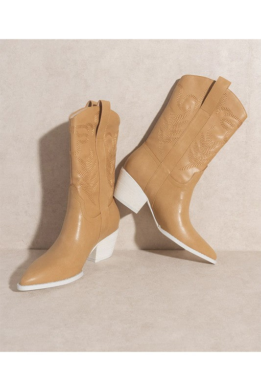 Sephira - Western Heeled Cowboy Boot - Premium Cowboy Boots from Let's See Style - Just $88! Shop now at Ida Louise Boutique