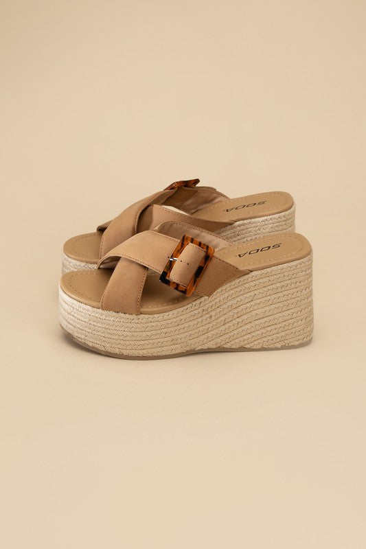 Manta Espadrille Platform Slides Sandals - Premium Sandals from Fortune Dynamic - Just $48! Shop now at Ida Louise Boutique