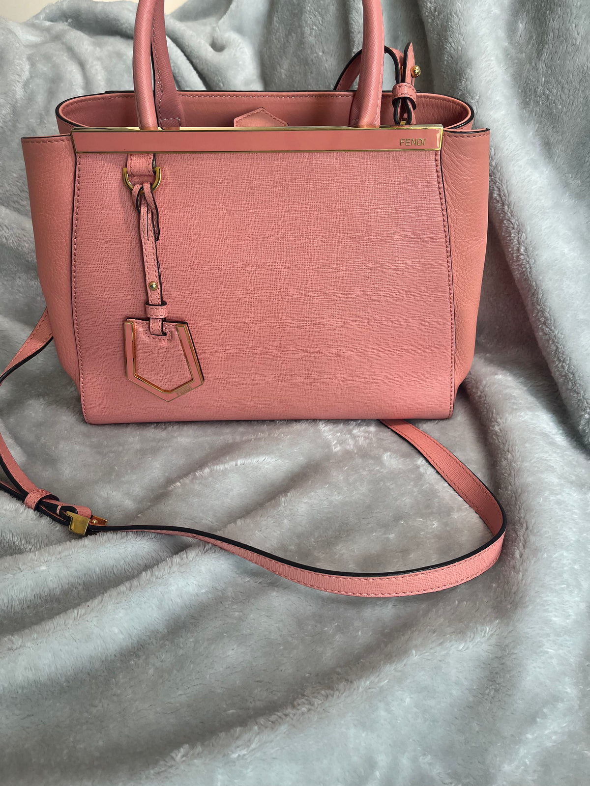 Fendi Pink Preloved 2Jours Tote with COA - Premium  from Ida Louise Boutique - Just $1100! Shop now at Ida Louise Boutique