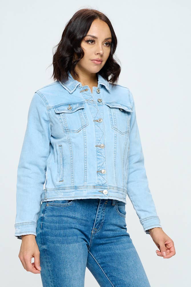 I/M- Light Wash - Classic Denim Jacket - Premium  from I&M JEAN, INC. - Just $68! Shop now at Ida Louise Boutique