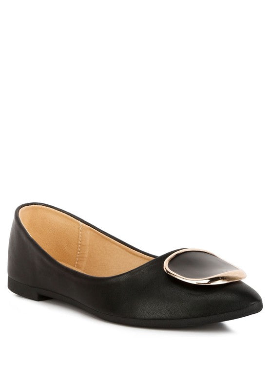 Karder Brooch Detail Ballet Flats - Premium Flats from Rag Company - Just $48! Shop now at Ida Louise Boutique
