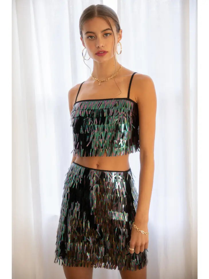 Taylor Multi Sequin Skirt - Premium Skirt from Endless Blu - Just $60! Shop now at Ida Louise Boutique