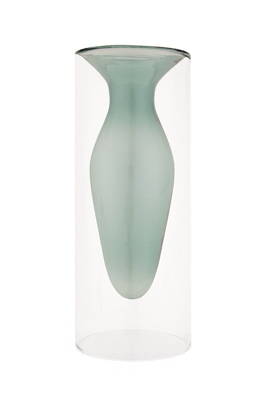 Double Layer Transparent Glass Vase 3 pcs/set - Premium Vase from ReeVe - Just $60! Shop now at Ida Louise Boutique