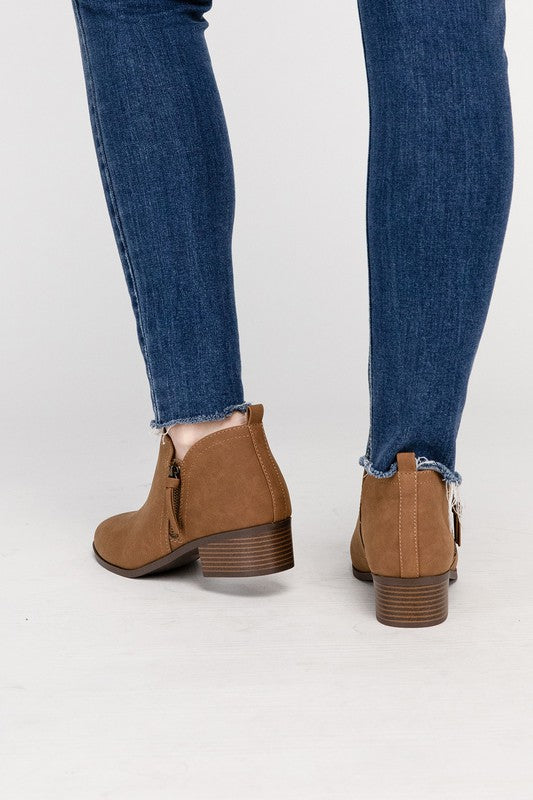 ZAYNE Ankle Booties with Zipper - Premium Booties from Fortune Dynamic - Just $54! Shop now at Ida Louise Boutique