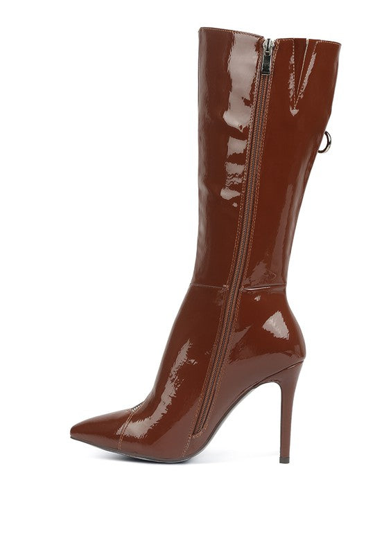 Knee High Zip Around Heeled Stiletto Boot - Premium Knee High Boots from Rag Company - Just $108! Shop now at Ida Louise Boutique
