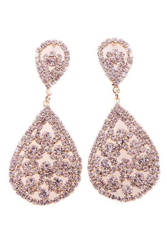 TEAR DROP DANGLE EARRINGS - Premium Earrings from Bella Chic - Just $15! Shop now at Ida Louise Boutique