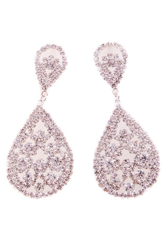 TEAR DROP DANGLE EARRINGS - Premium Earrings from Bella Chic - Just $15! Shop now at Ida Louise Boutique