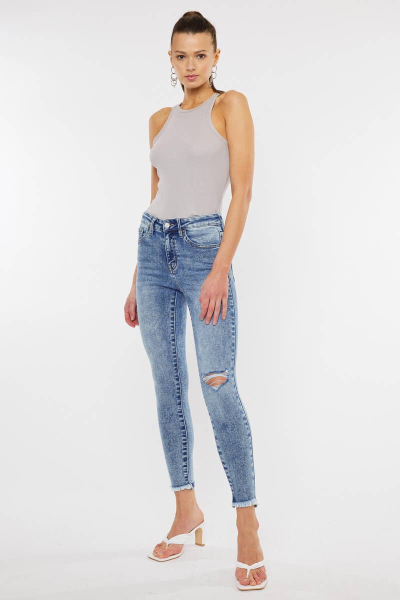 Kancan High Rise Ankle Skinny Jeans - Premium Jeans from Kan Can USA - Just $75! Shop now at Ida Louise Boutique