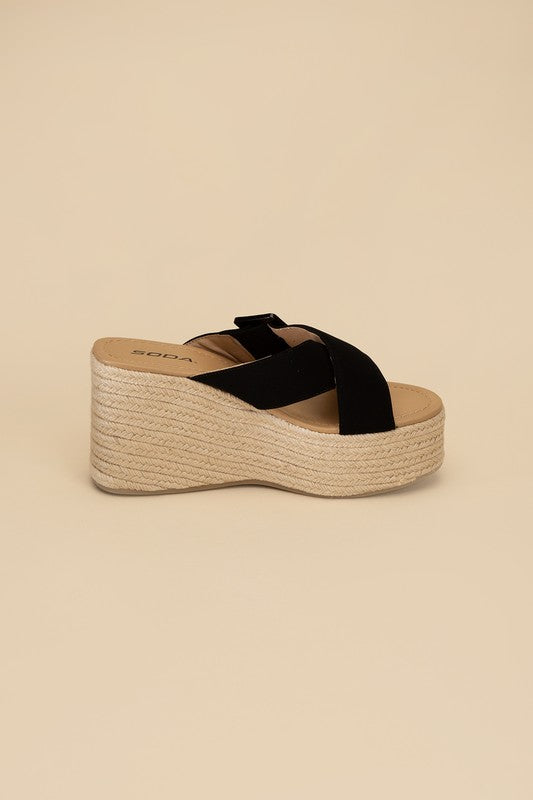 Manta Espadrille Platform Slides Sandals - Premium Sandals from Fortune Dynamic - Just $48! Shop now at Ida Louise Boutique