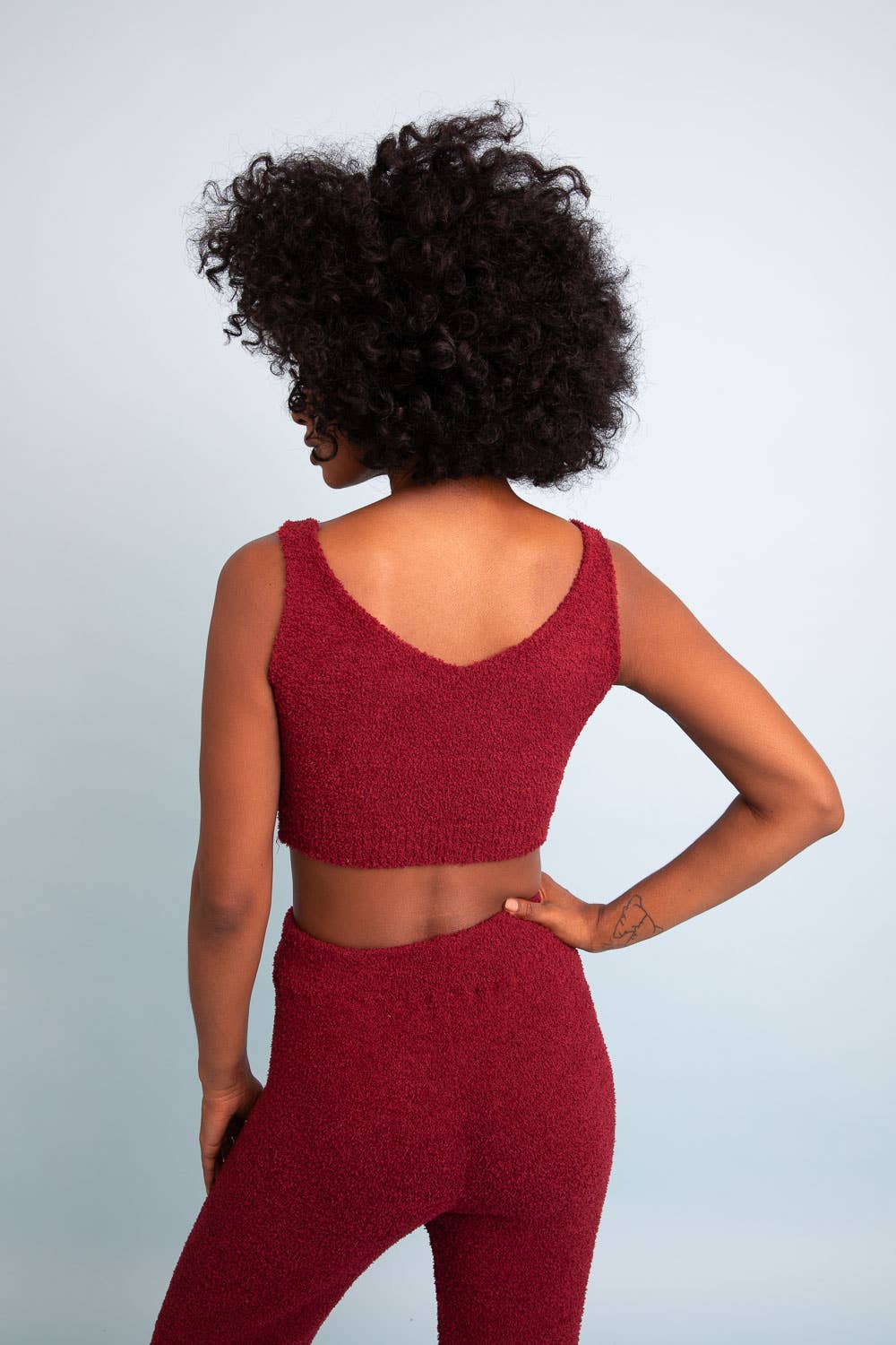 Boucle Cozy Lounge 🥰Bralette/Maroon - Premium Tops from Leto Accessories - Just $30! Shop now at Ida Louise Boutique