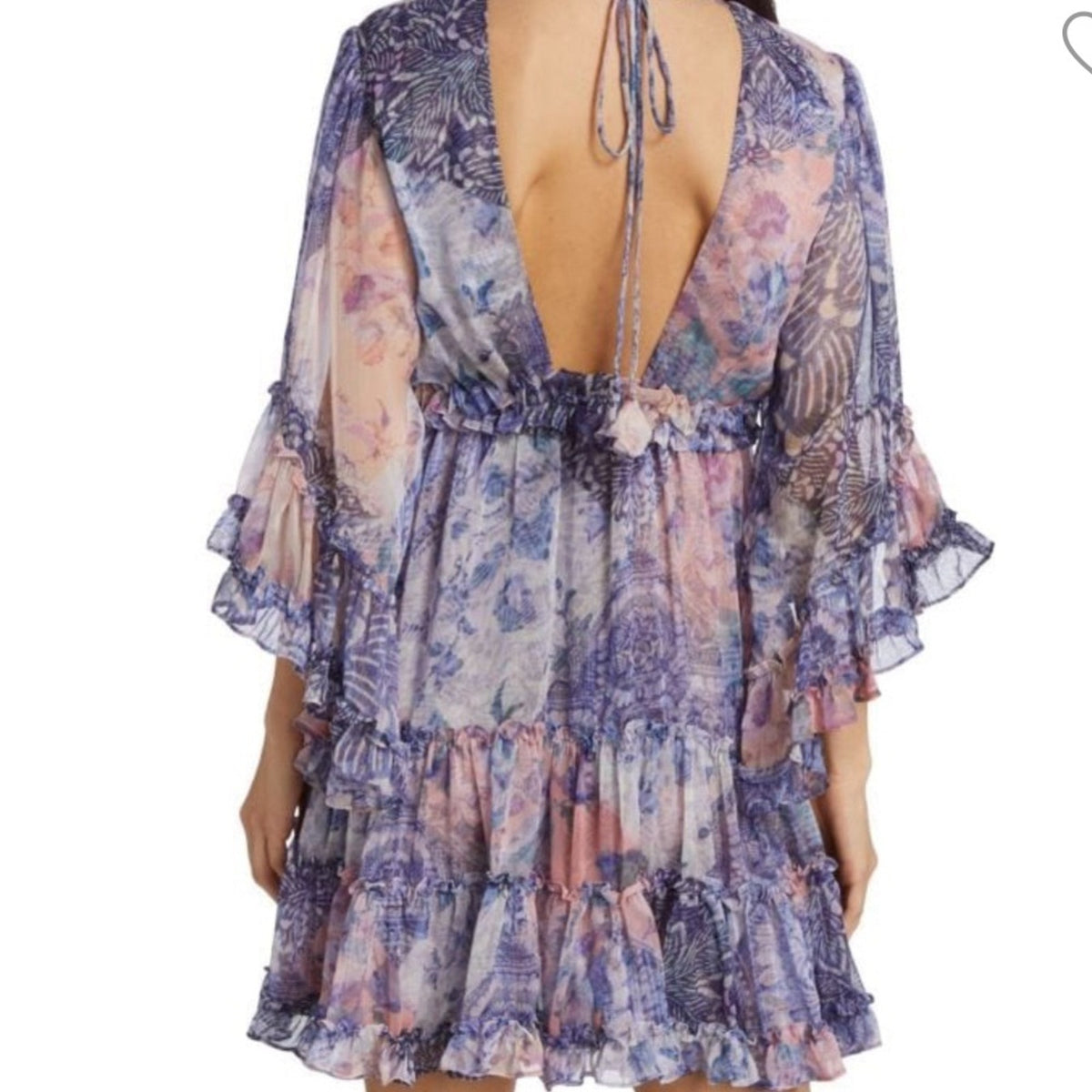 Misa Yasemin Butterfly Sleeve Babydoll Dress - Premium  from MISA Los Angeles - Just $98! Shop now at Ida Louise Boutique