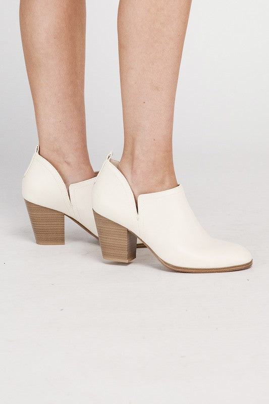 GAMEY White Ankle Heeled Booties - Premium Shoes from Fortune Dynamic - Just $80! Shop now at Ida Louise Boutique