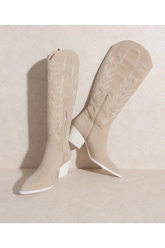 Samara Western Embroidered Boot - Premium Boots from Let's See Style - Just $90! Shop now at Ida Louise Boutique