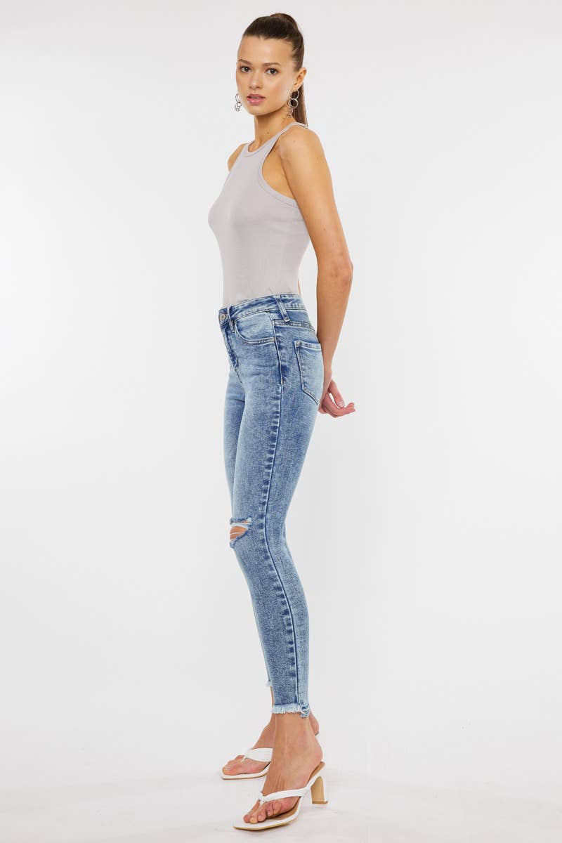 Kancan High Rise Ankle Skinny Jeans - Premium Jeans from Kan Can USA - Just $75! Shop now at Ida Louise Boutique