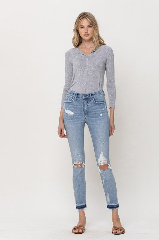 Vervet Mid Rise Crop Skinny - Premium Jeans from Flying Monkey - Just $74! Shop now at Ida Louise Boutique