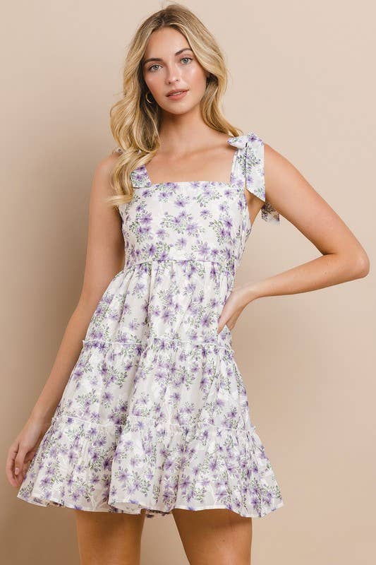Floral Tiered Dress - Premium Dresses from TCEC - Just $76! Shop now at Ida Louise Boutique