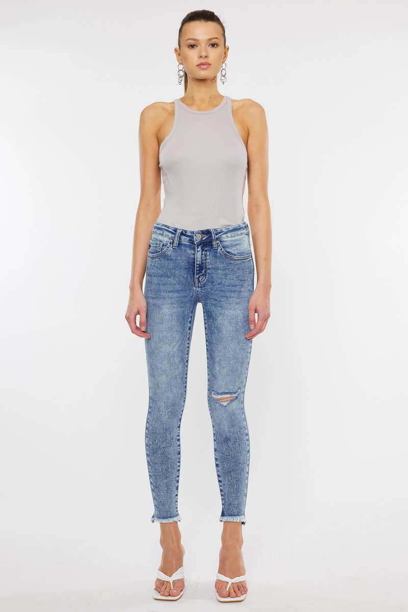 Kancan High Rise Ankle Skinny Jeans - Premium Jeans from Kan Can USA - Just $75! Shop now at Ida Louise Boutique